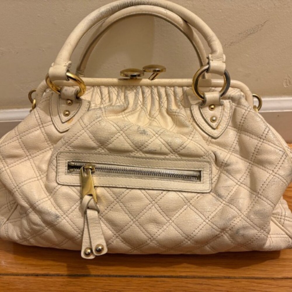 Marc Jacobs Vintage Quilted Leather Stam Satchel, Circa 2005 (Fair)